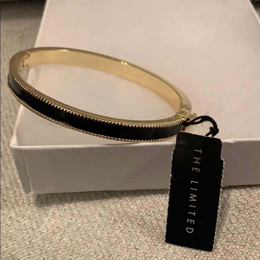 Bangle Bracelet Gold + Black